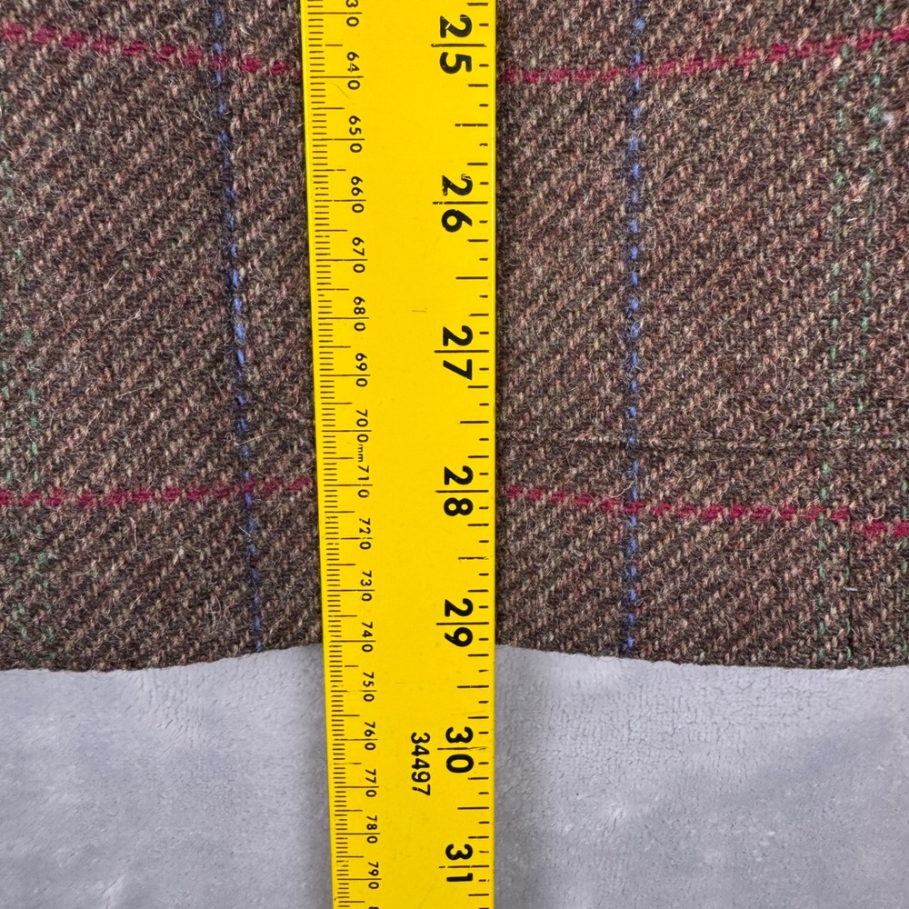 Peabody‎ House International Brown Wool Windowpane Plaid Blazer Jacket 9/10 VTG - Picture 9 of 12